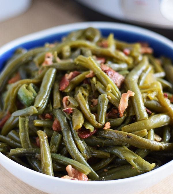 Instant Pot Southern Style Green Beans and Bacon - Soulfully Made