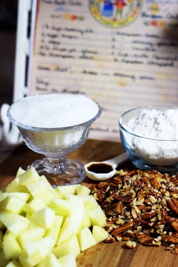 Fresh Apple Cake Ingredients