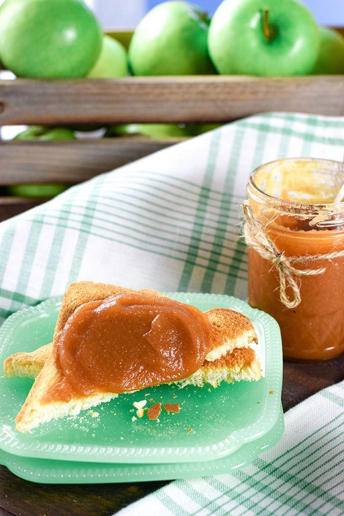 Instant Pot Apple Butter on Toast