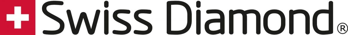 Large black letter D from the Swiss Diamond knives logo