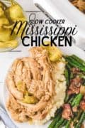 Pinterest image 2 of Slow Cooker Mississippi Chicken.