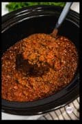 Pin 4 full image with logo of chili in the crock pot.
