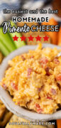 Homemade Pimento Cheese recipe Pinterest image