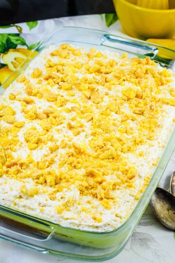 Lemon Pudding Poke Cake Soulfully Made