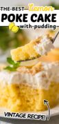 Lemon Pudding Poke Cake