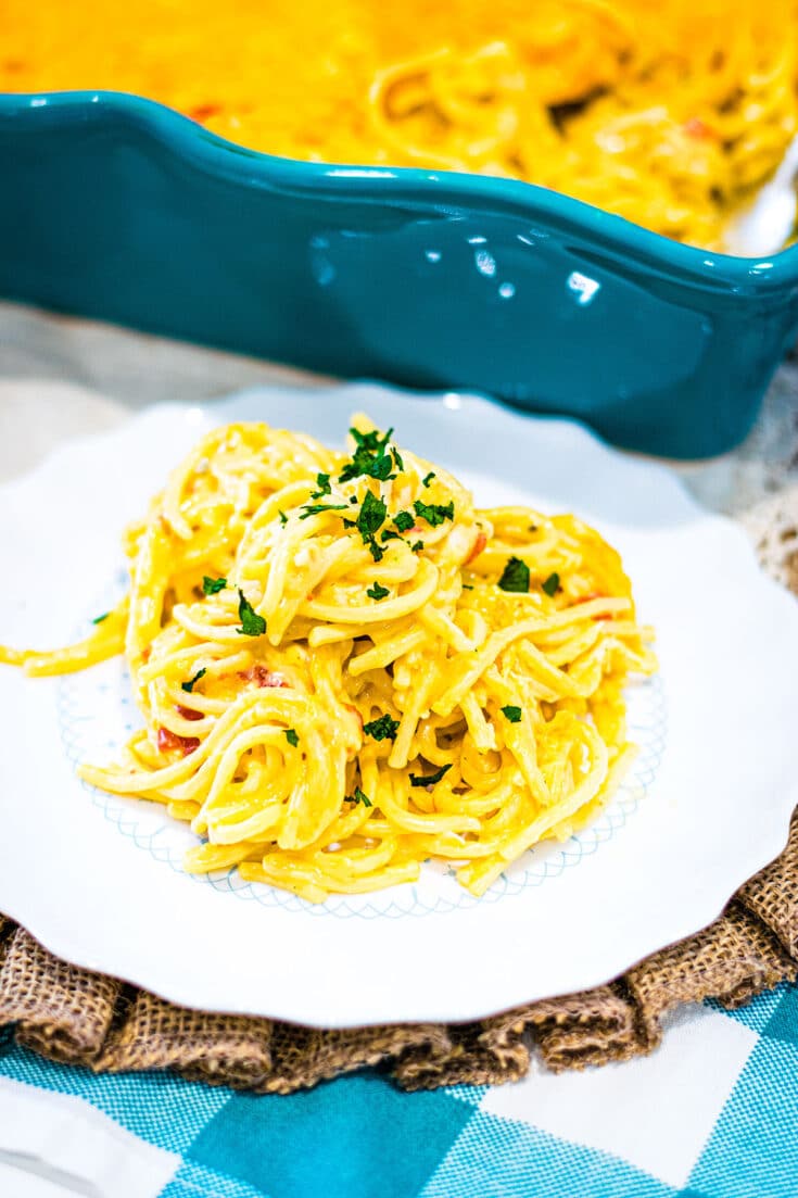 Ultimate Baked Chicken Spaghetti Casserole