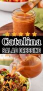 Homemade Catalina Salad Dressing recipe Pinterest image