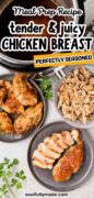 Instant Pot Chicken Breasts recipe Pinterest image