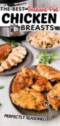 Instant Pot Chicken Breasts recipe Pinterest image