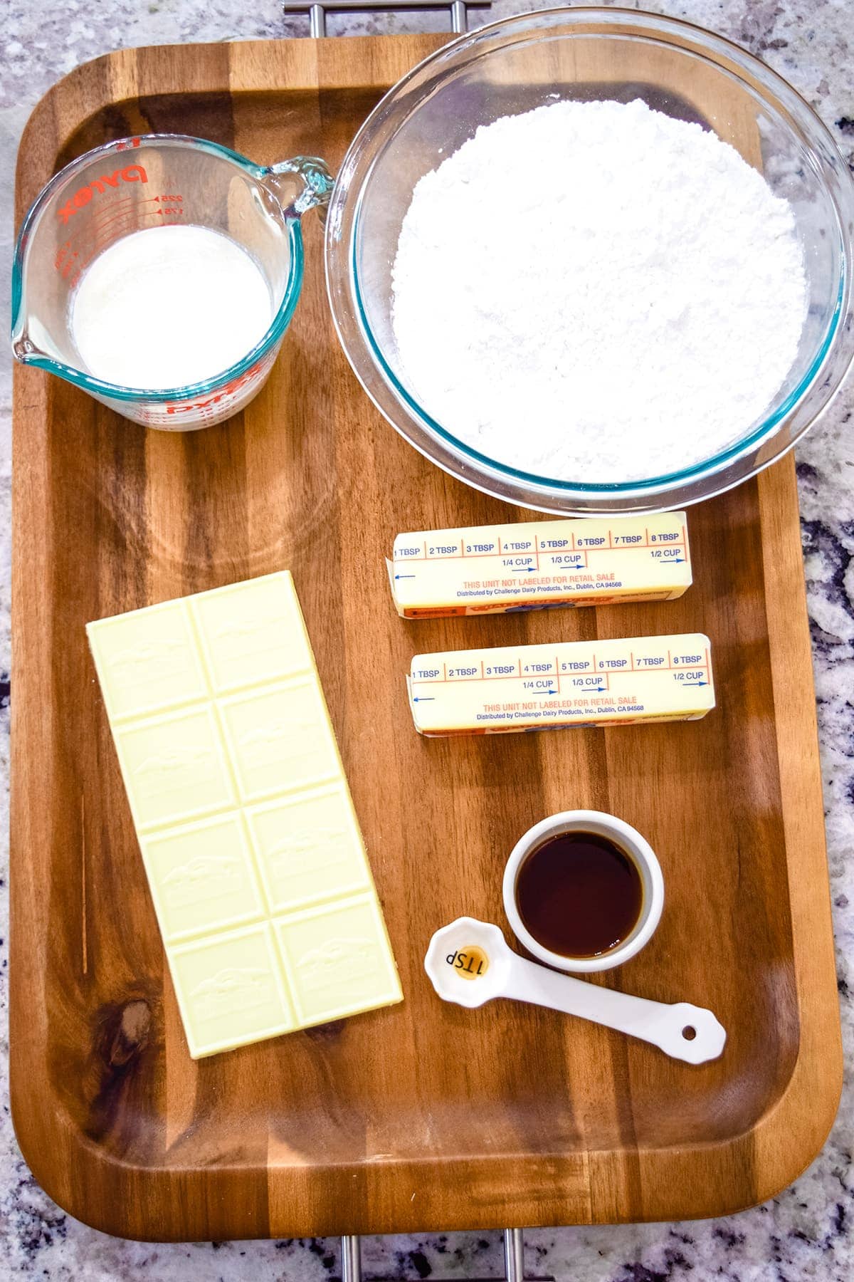 the ingredients needed to make these white chocolate caramel pumpkin spice cookies