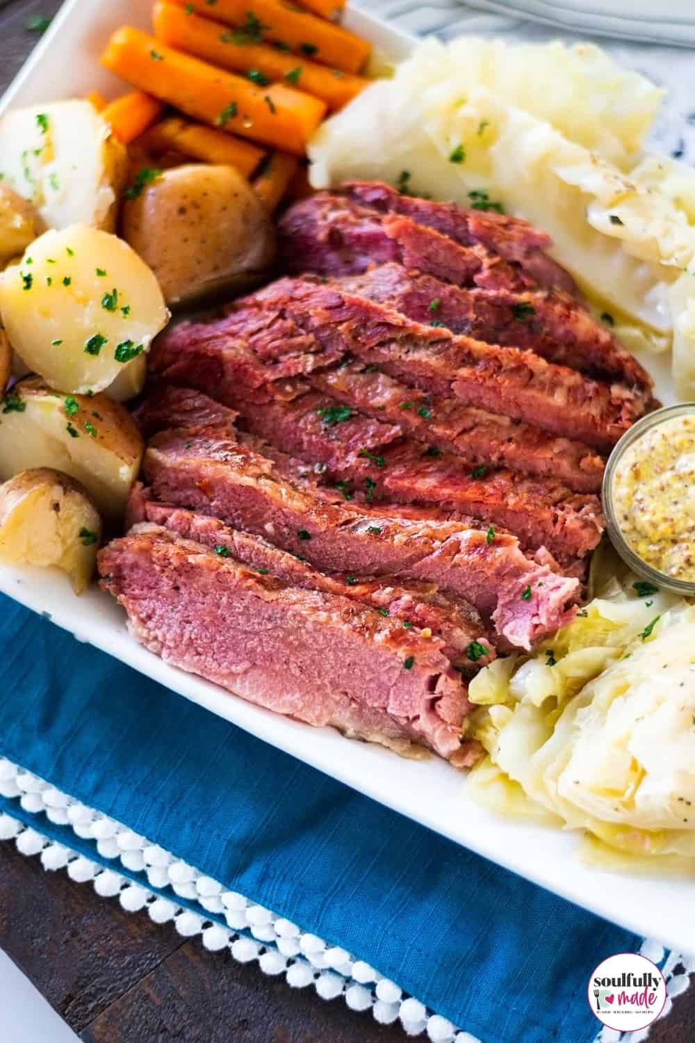 Slow Cooker Corned Beef and Cabbage Soulfully Made