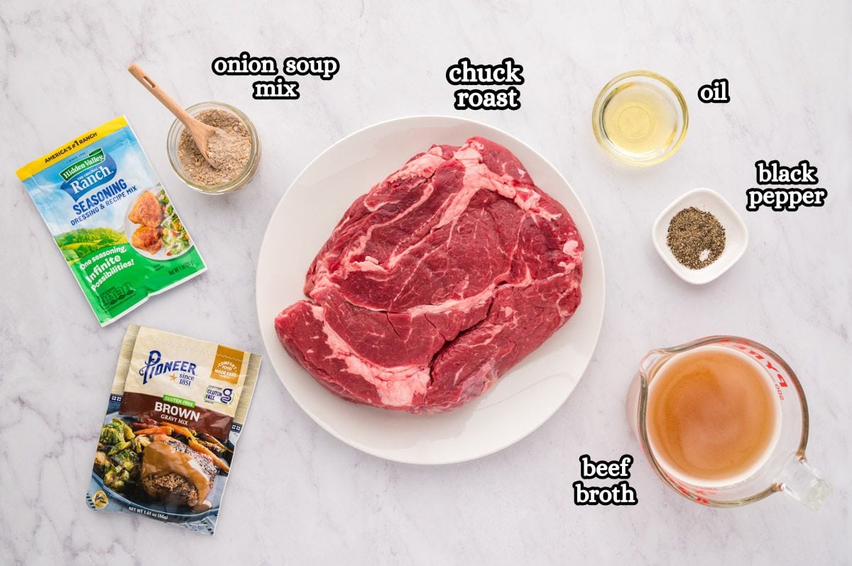 roast ranch dressing mix brown gravy 3 Packet Crock Pot Recipe size:US8
