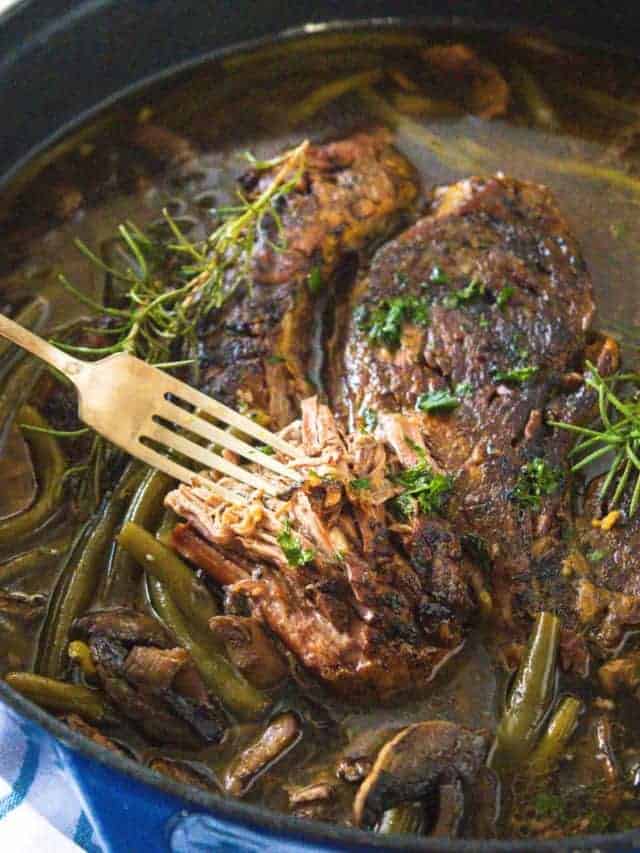 Pot Roast with Green Beans and Mushrooms Story