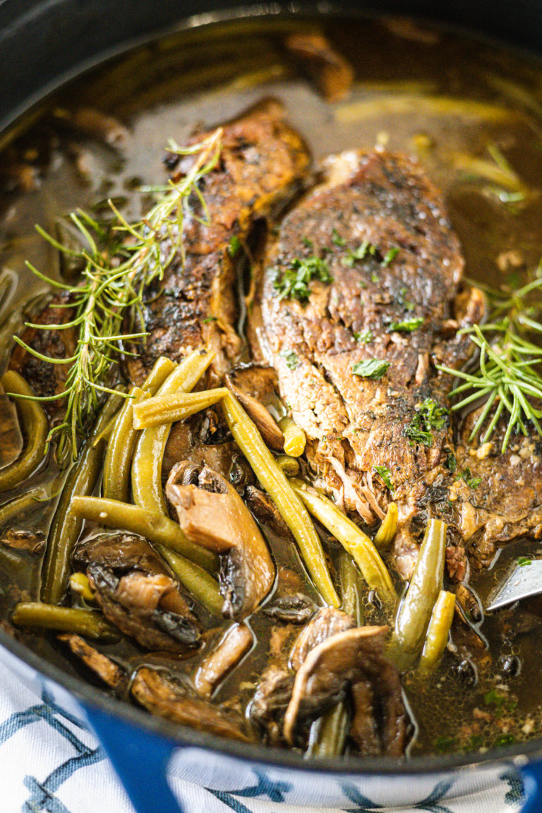 Pot Roast with Green Beans and Mushrooms Soulfully Made