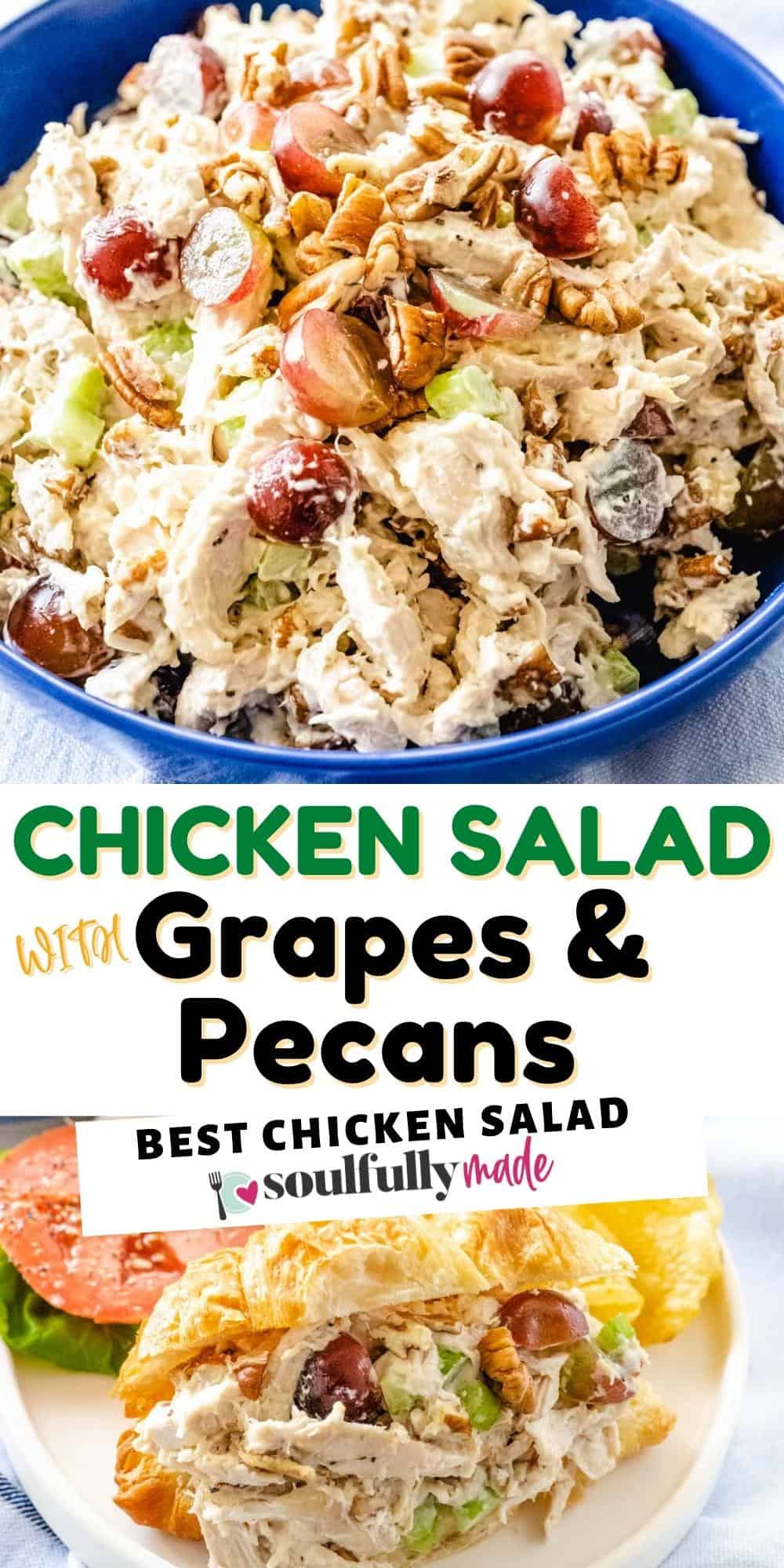 Chicken Salad with Grapes and Pecans - Soulfully Made