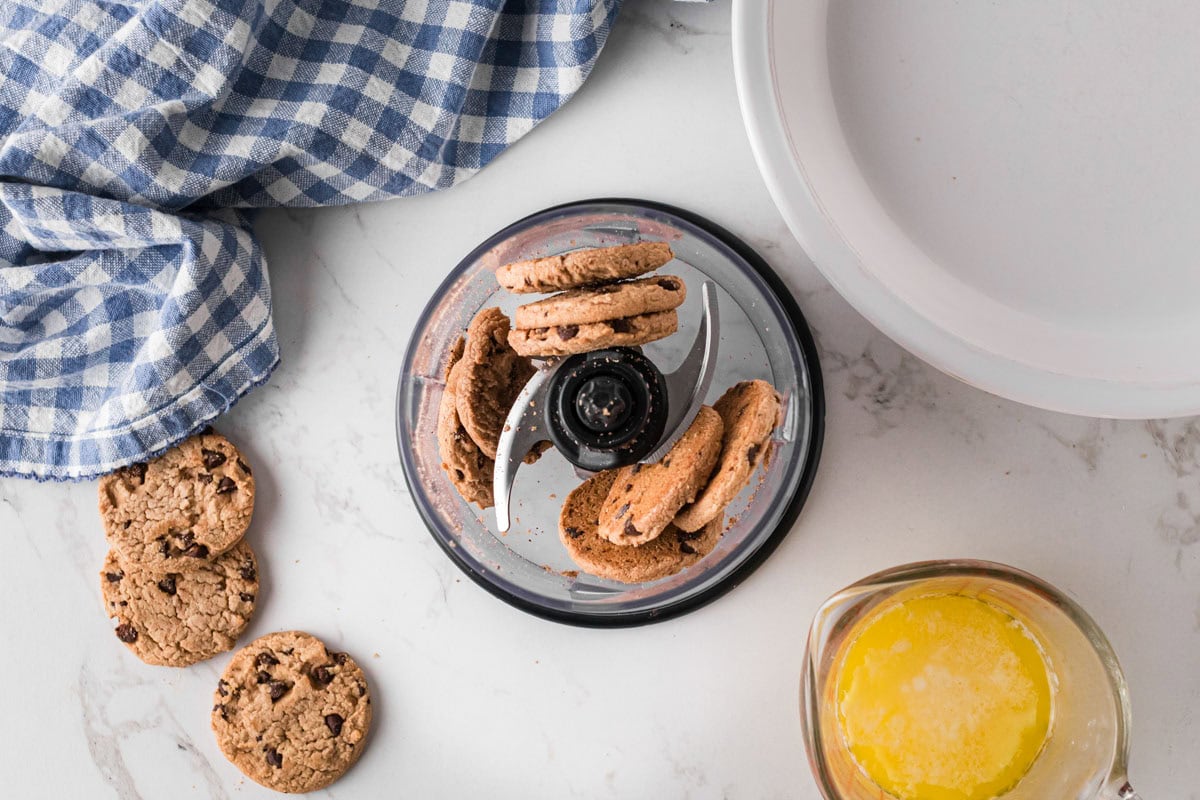 Cookies in a food processor.