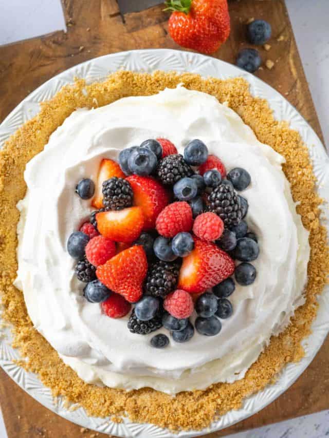 Red, White & Blueberry Cream Pie Story