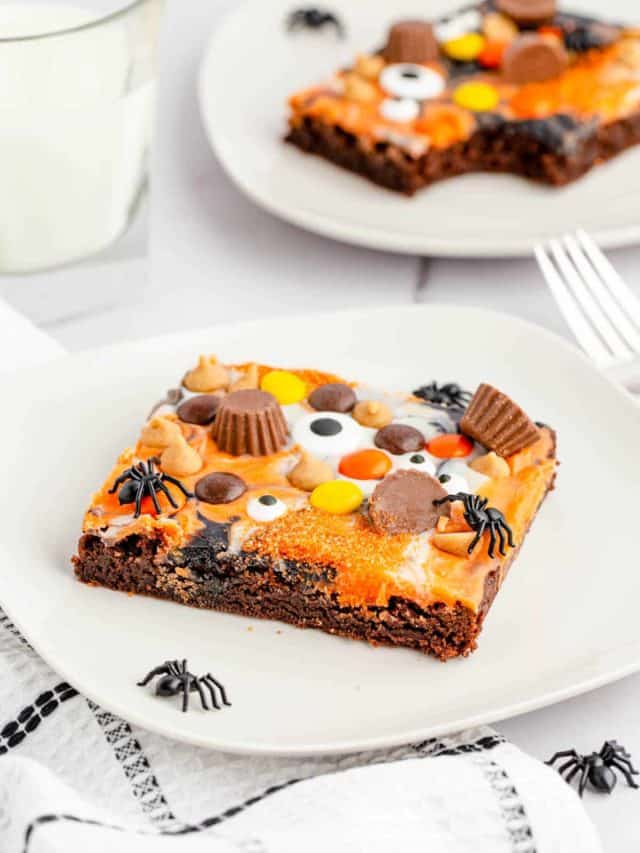 Peanut Butter Halloween Eyeball Brownies Story