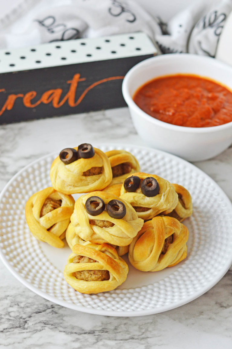 Mummy Meatball Crescent Bites Soulfully Made
