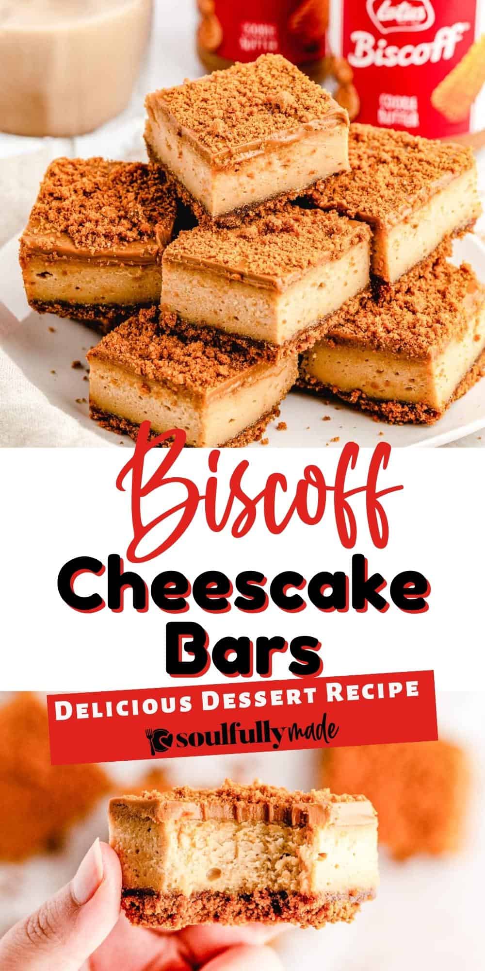 Biscoff Cookie Butter Cheesecake Bars Soulfully Made