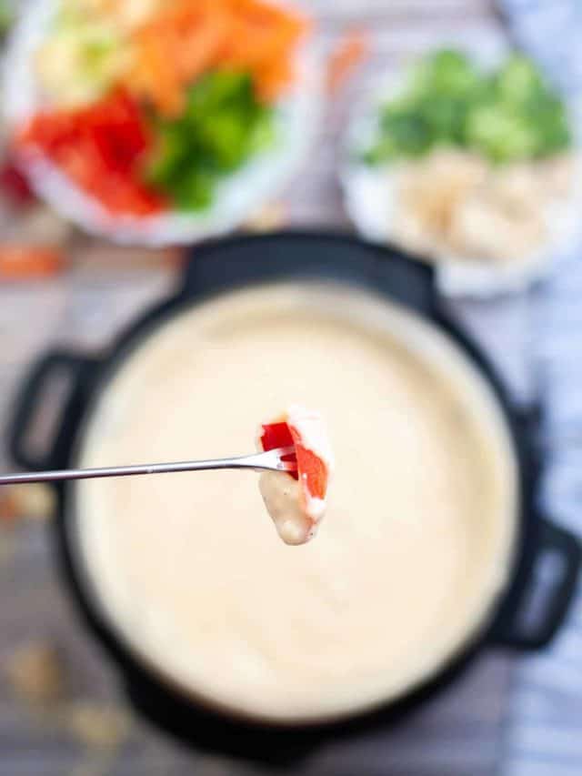 Instant Pot Cheese Fondue Story