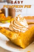 Easy pumpkin pie milk Pinterest image.