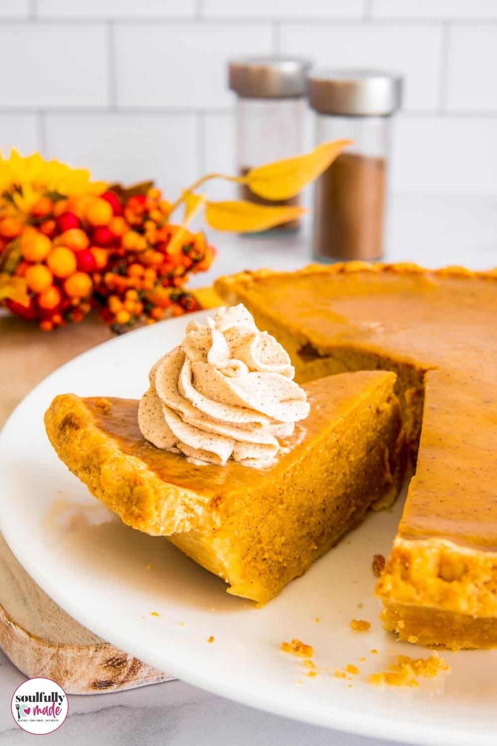Pumpkin Pie with Sweetened Condensed Milk - Soulfully Made
