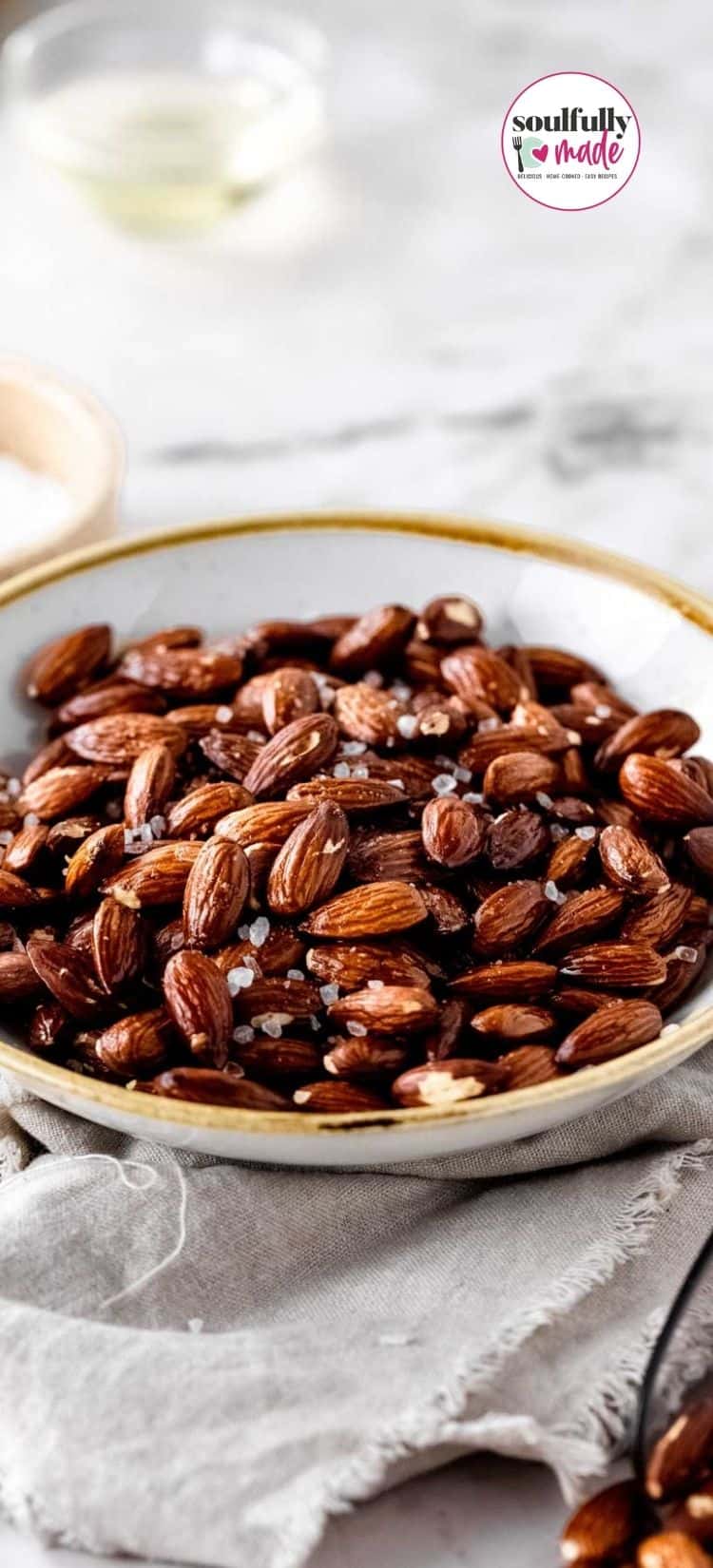 Air Fryer Roasted Almonds Soulfully Made