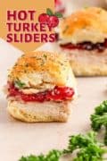 Hot Turkey Sliders image for Pin 2 close up