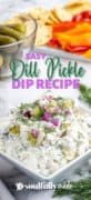 Dill Pickle Dip Recipe Pin 1
