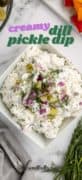 Creamy Dill Pickle Dip Recipe Pin 2