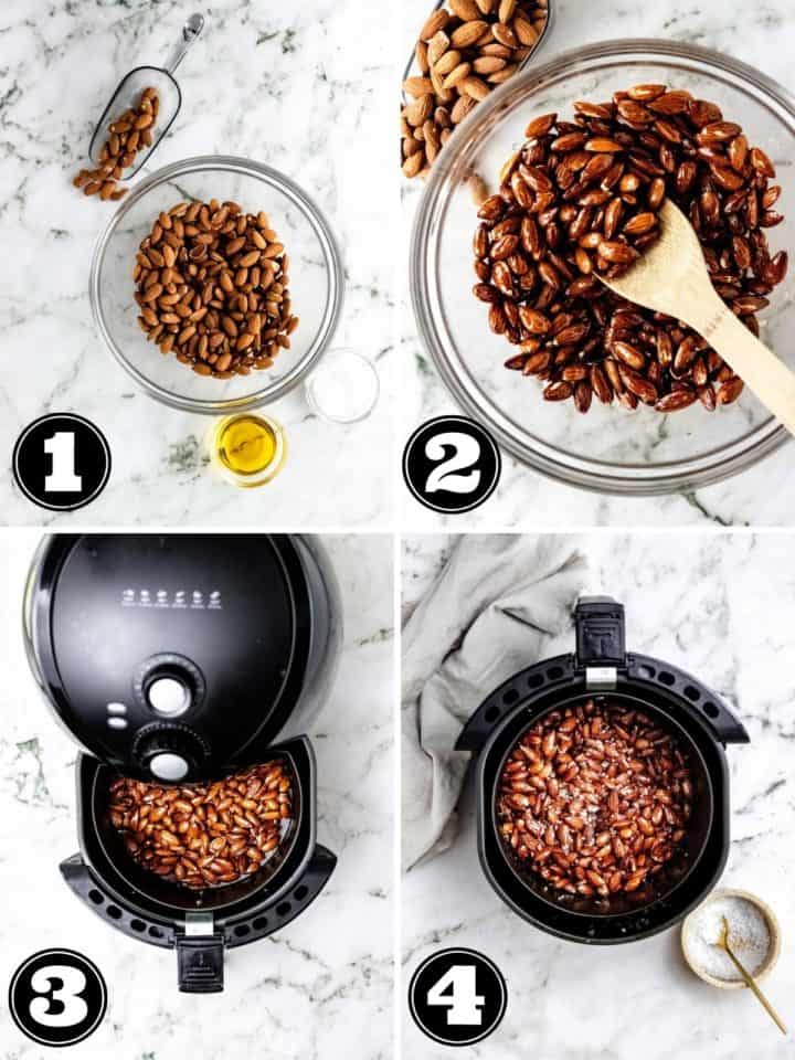 Air Fryer Roasted Almonds Soulfully Made