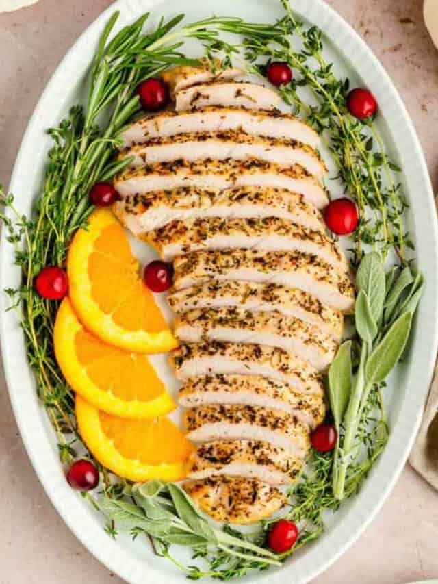 Garlic Herb Roasted Turkey Tenderloin FB