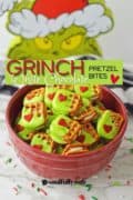 Grinch White Chocolate Pretzel Bites Pin 3