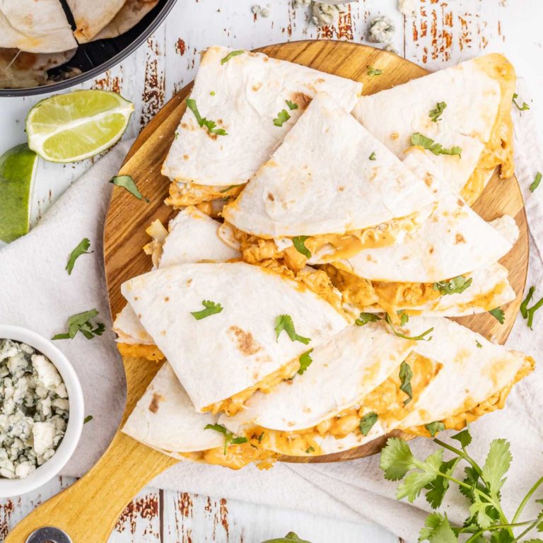 Air Fryer Buffalo Chicken Quesadillas Soulfully Made