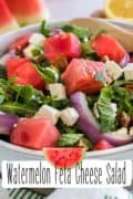 Watermelon feta cheese salad