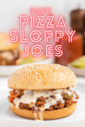 Easy Pizza Sloppy Joes recipe Pinterest image 2.