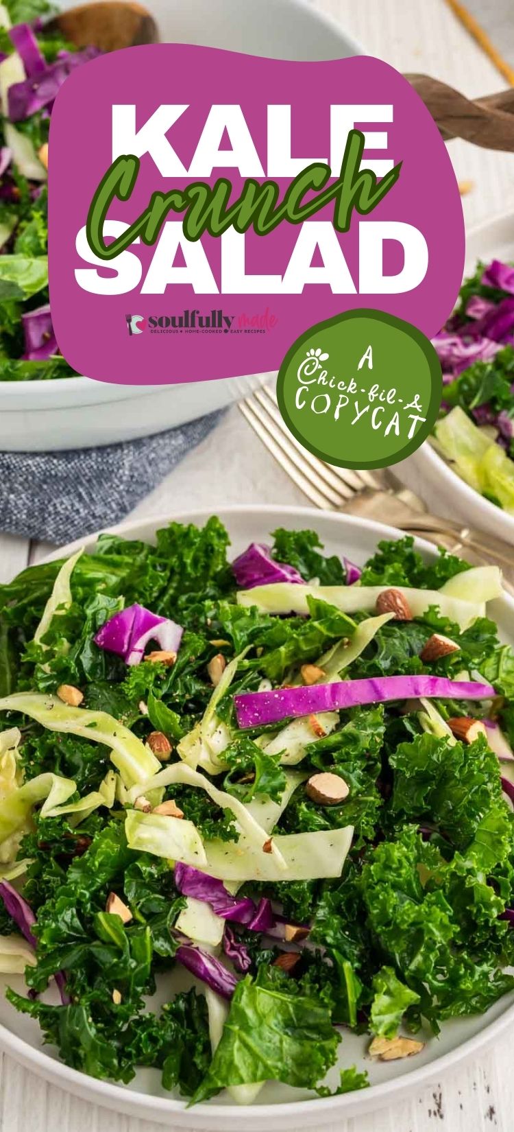 Kale Crunch Salad (ChickfilA Copycat) Soulfully Made