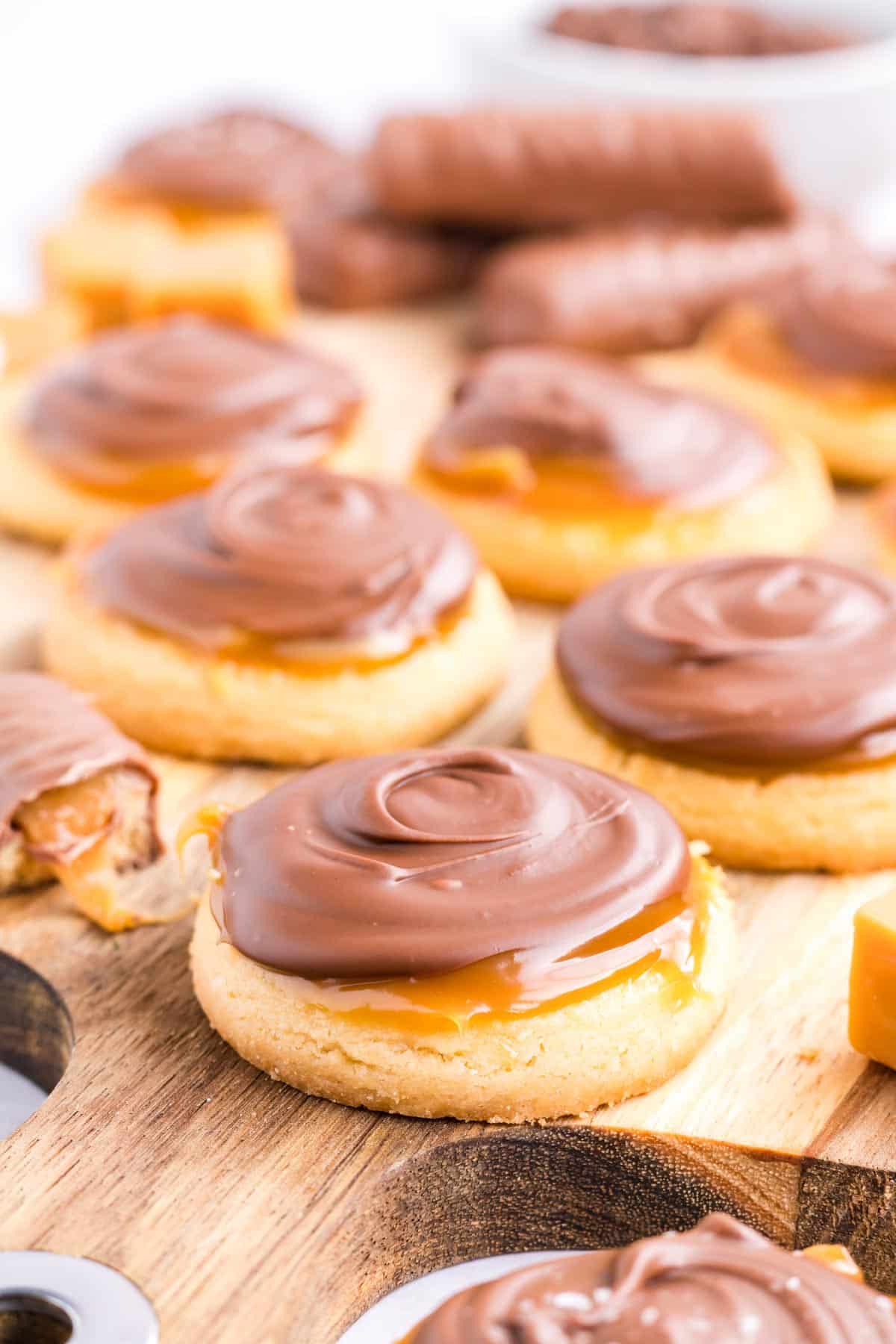 A tray of cookies.