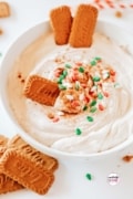 Image only with logo for eggnog dip recipe pin.