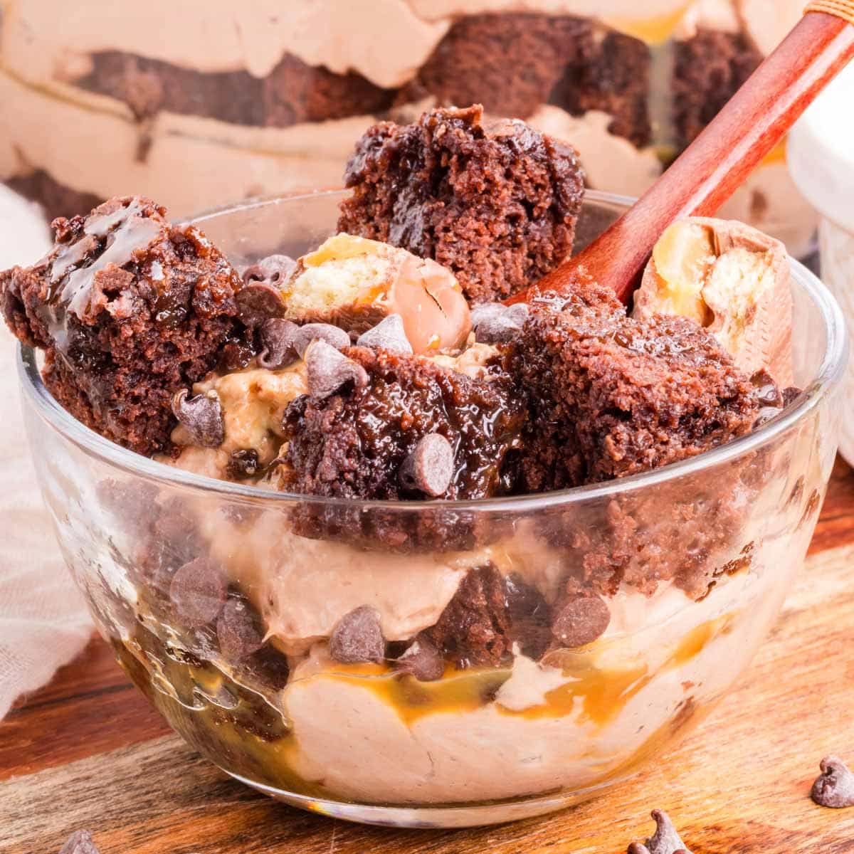 Chocolate Cheesecake Brownie Trifle