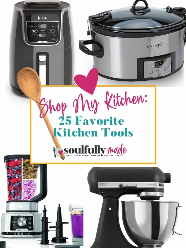 Shop my Kitchen collage of some of my favorite kitchen tools.