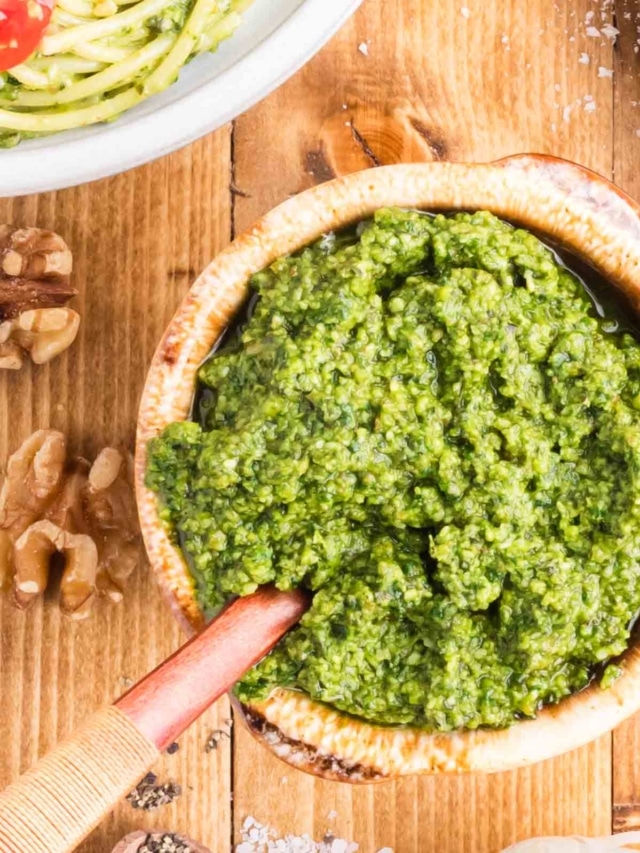 Homemade Pesto Sauce Story