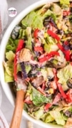 An image only pickture of the tex-mex salad for a mash up of falvors on Pinterest.