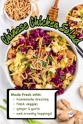 Ingredient summary graphic image of Chinese Chicken Salad for Pin1