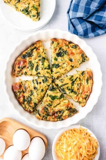 Crustless Spinach Quiche - Soulfully Made