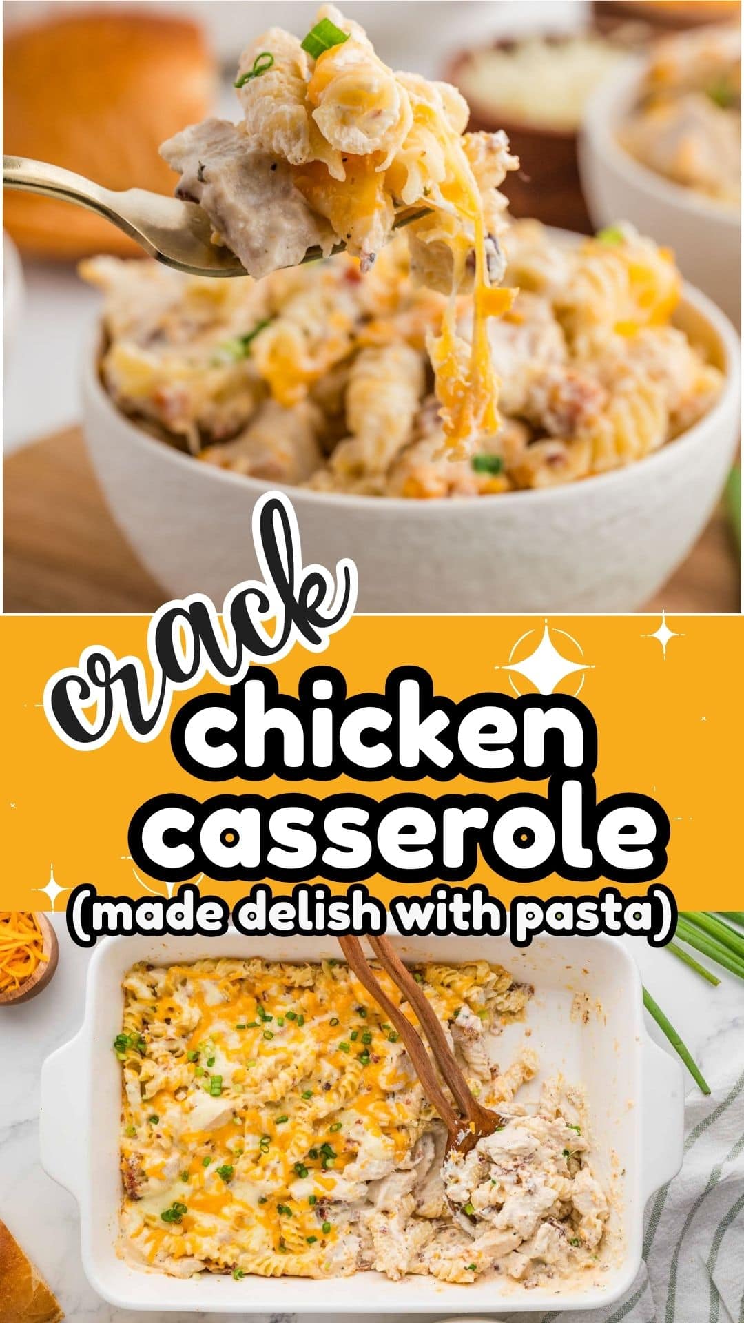 Crack Chicken Casserole Recipe with Pasta Soulfully Made