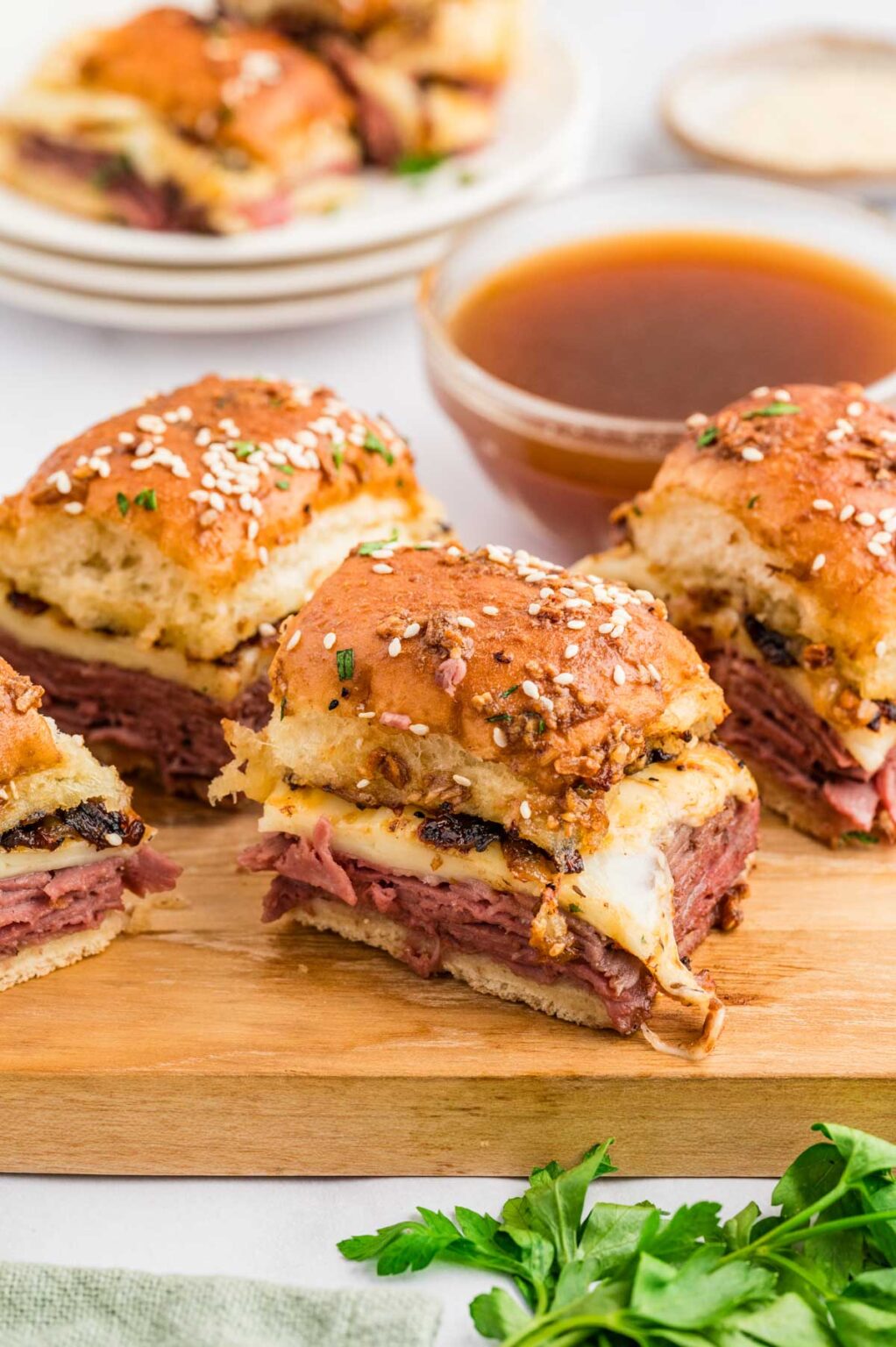 French Dip Sliders Recipe Soulfully Made