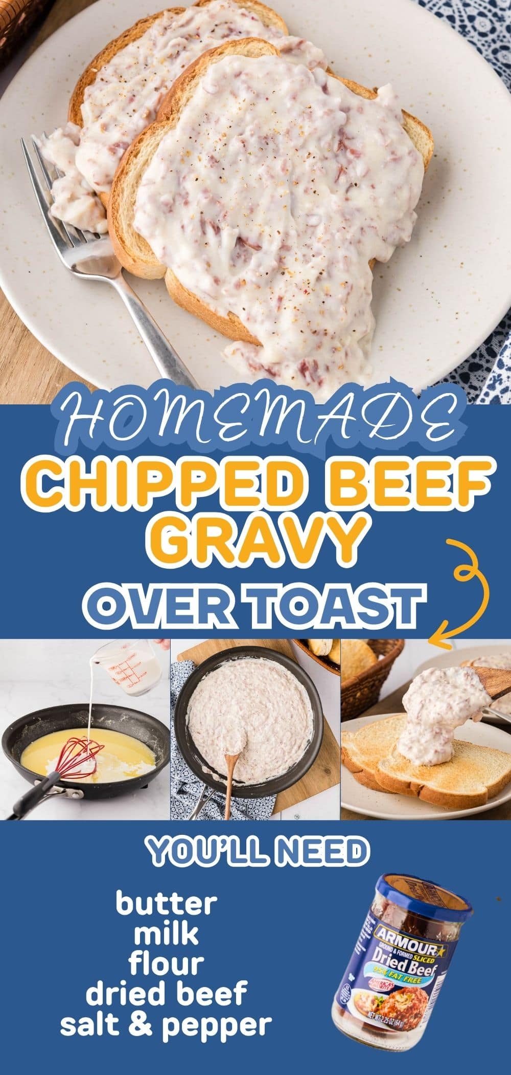 Creamed Chipped Beef Gravy - Soulfully Made
