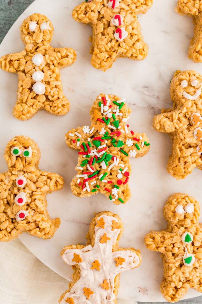 Gingerbread Rice Krispie Treats - Soulfully Made